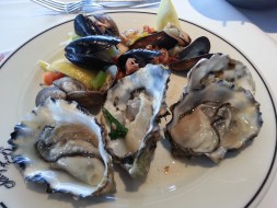Clams and Oysters from Salty's on the Alki